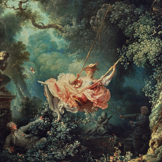Jean-Honoré Fragonard - The Swing - gerahmter Druck