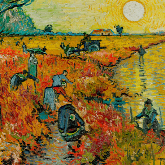 Vincent van Gogh - Red Vineyards near Arles - gerahmter Druck