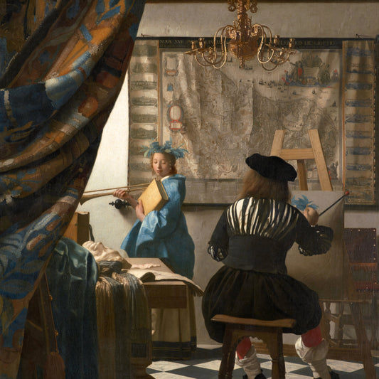 Johannes Vermeer - The Art of Painting - gerahmter Druck