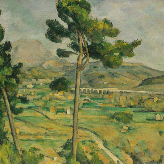 Paul Cézanne - Mont Sainte-Victoire and the Viaduct - gerahmter Druck