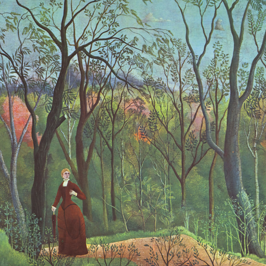 Henri Rousseau - Walk in the Forest - gerahmter Druck