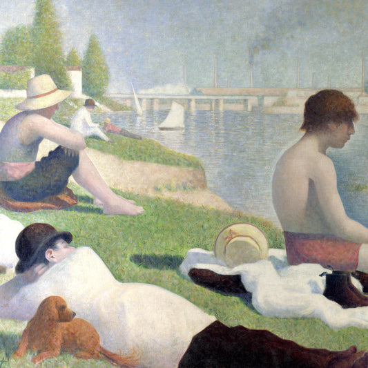 Georges-Pierre Seurat - Bathers at Asnières - gerahmter Druck