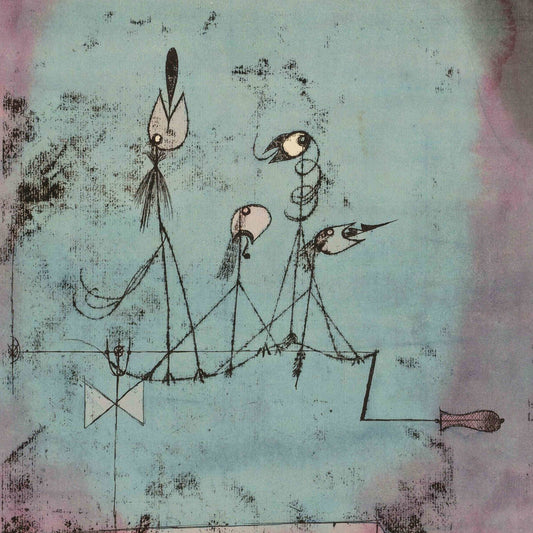 Paul Klee - Twittering Machine - gerahmter Druck