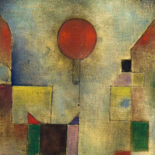 Paul Klee - Red Balloon - gerahmter Druck