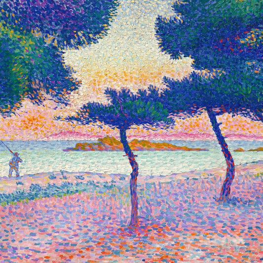 Henri Edmond Cross - The Beach at Saint-Clair - gerahmter Druck
