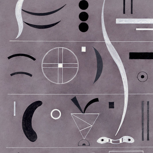 Wassily Kandinsky - Four Parts - gerahmter Druck