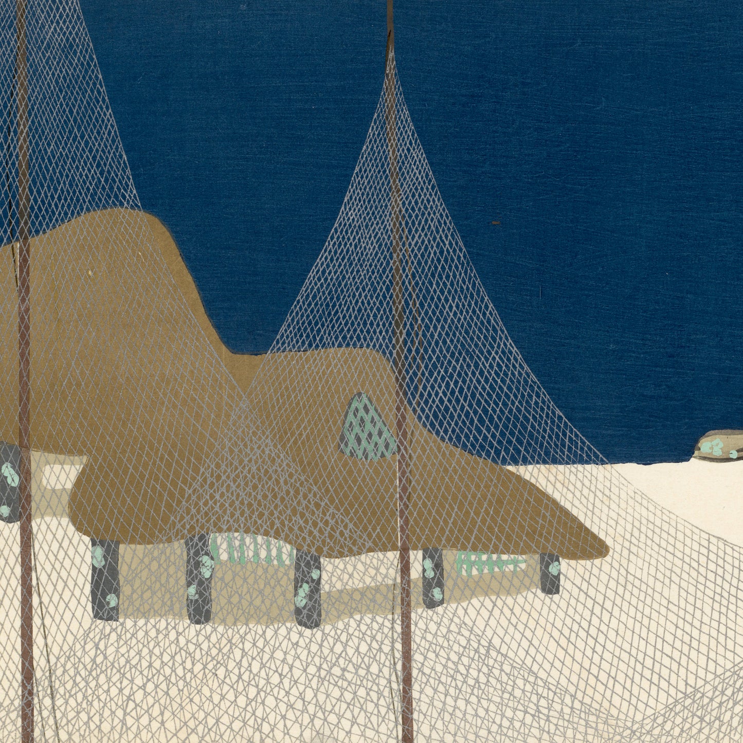 Kamisaka Sekka - Fishing Village - gerahmter Druck
