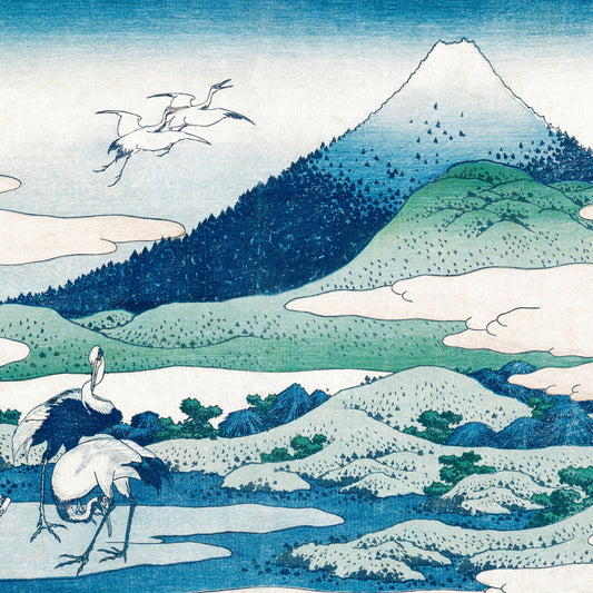 Katsushika Hokusai - Umezawa Manor in Sagami Province - gerahmter Druck