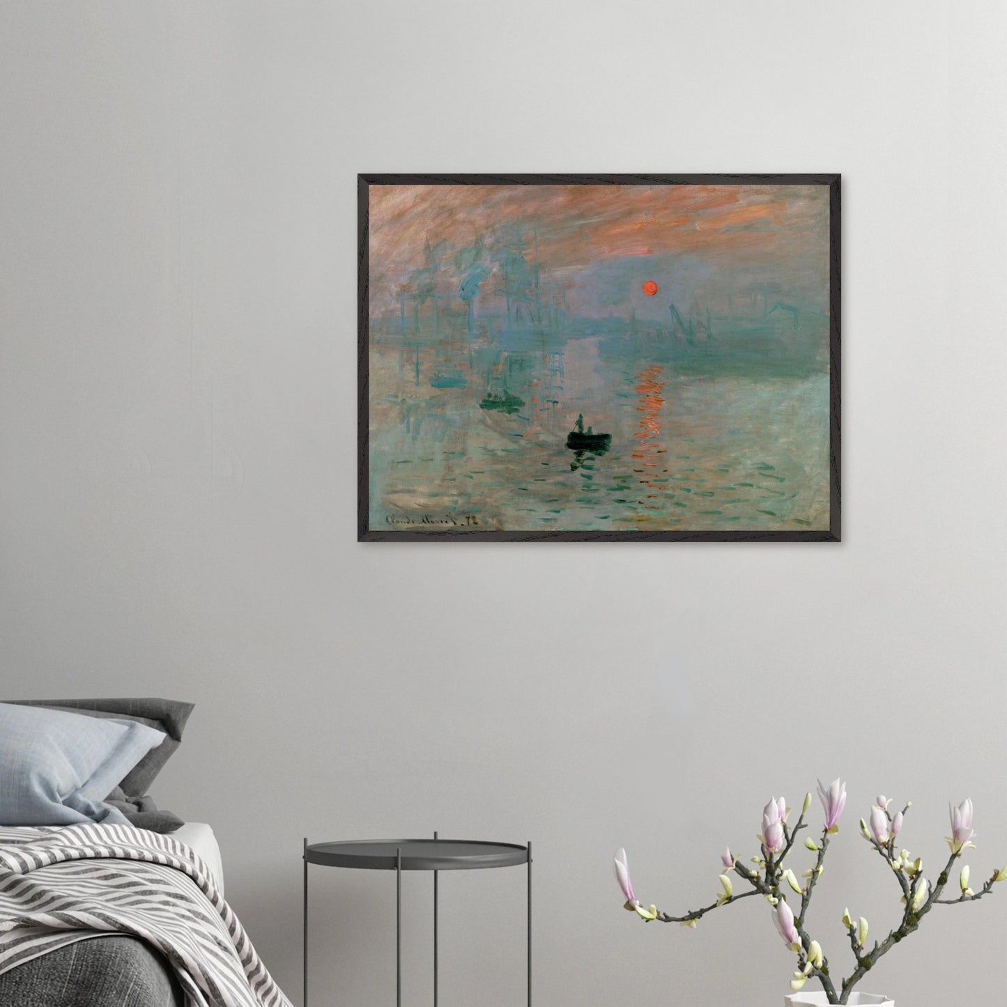 Claude Monet - Impression, Sunrise - gerahmter Druck