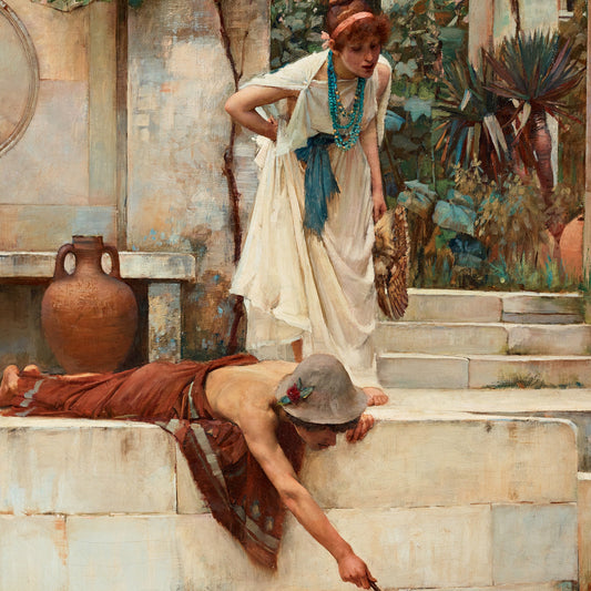 John William Waterhouse - The Rescue - gerahmter Druck