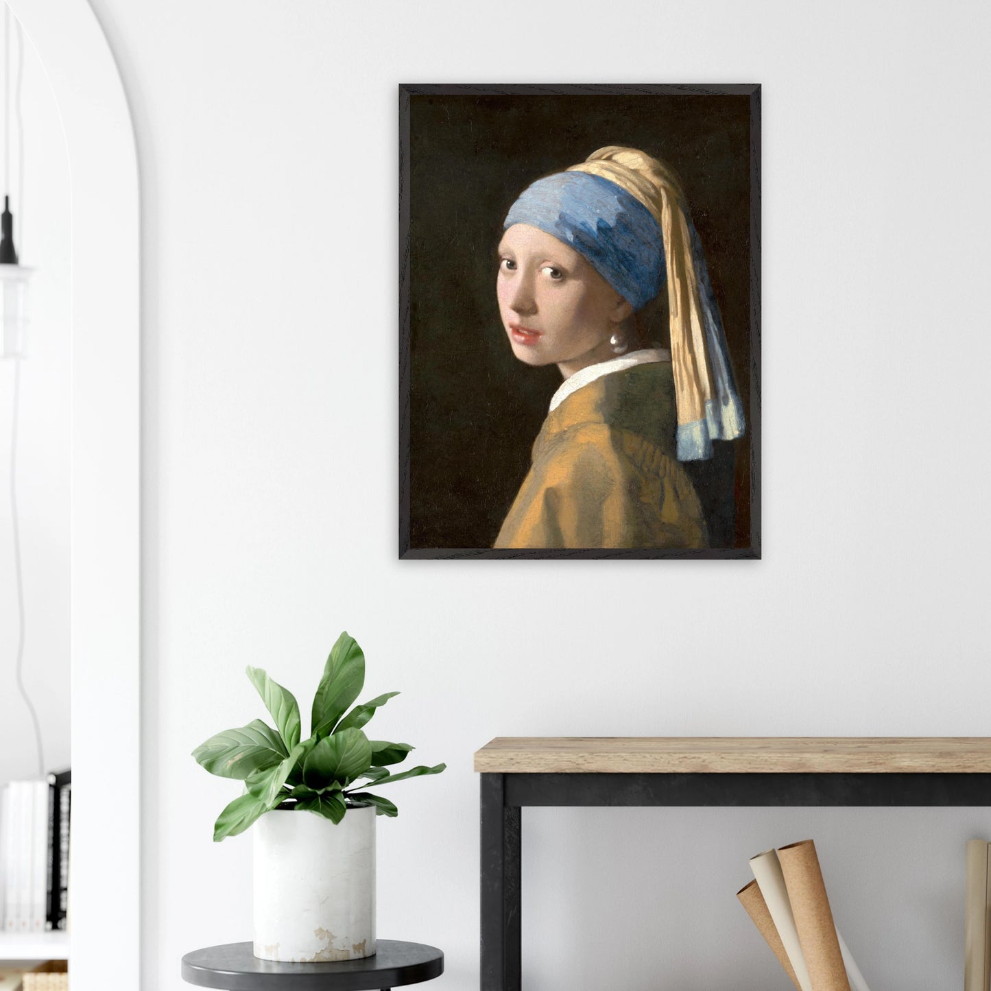 Johannes Vermeer - Girl with a Pearl Earring - gerahmter Druck
