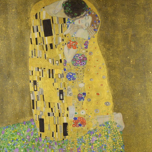 Gustav Klimt - The Kiss - gerahmter Druck
