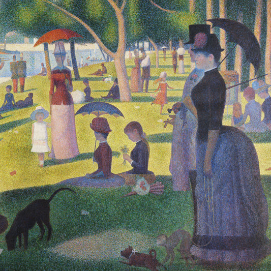 Georges-Pierre Seurat - A Sunday on La Grande Jatte - gerahmter Druck