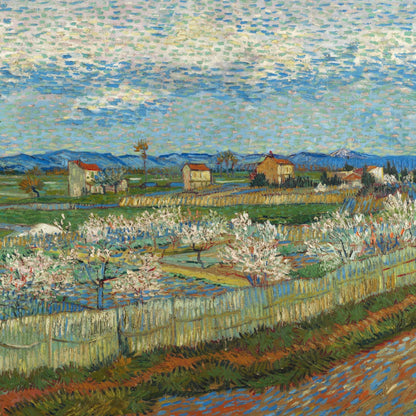 Vincent van Gogh - Peach Trees in Blossom - gerahmter Druck