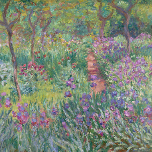 Claude Monet - Monet's Garden at Giverny - gerahmter Druck