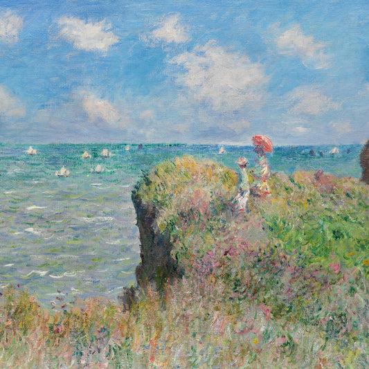Claude Monet - Cliff Walk at Pourville - gerahmter Druck