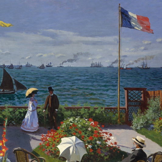 Claude Monet - Garden at Sainte Adresse - gerahmter Druck