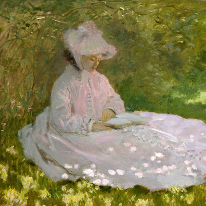 Claude Monet - The Reader - gerahmter Druck