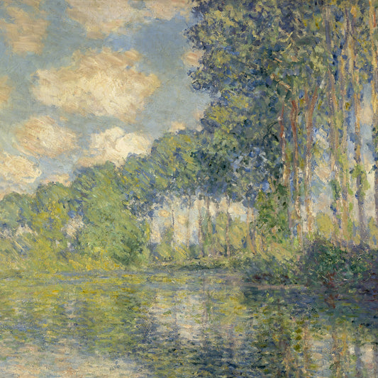 Claude Monet - Poplars on the Epte - gerahmter Druck