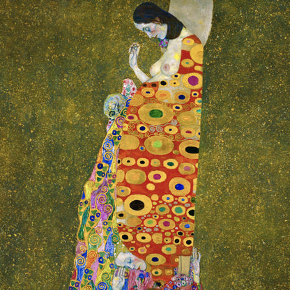 Gustav Klimt - Hope II - gerahmter Druck