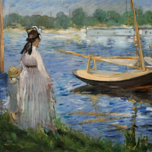 Édouard Manet - Banks of the Seine at Argenteuil - gerahmter Druck