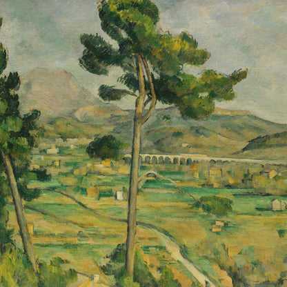Paul Cézanne - Mont Sainte-Victoire and the Viaduct - gerahmter Druck