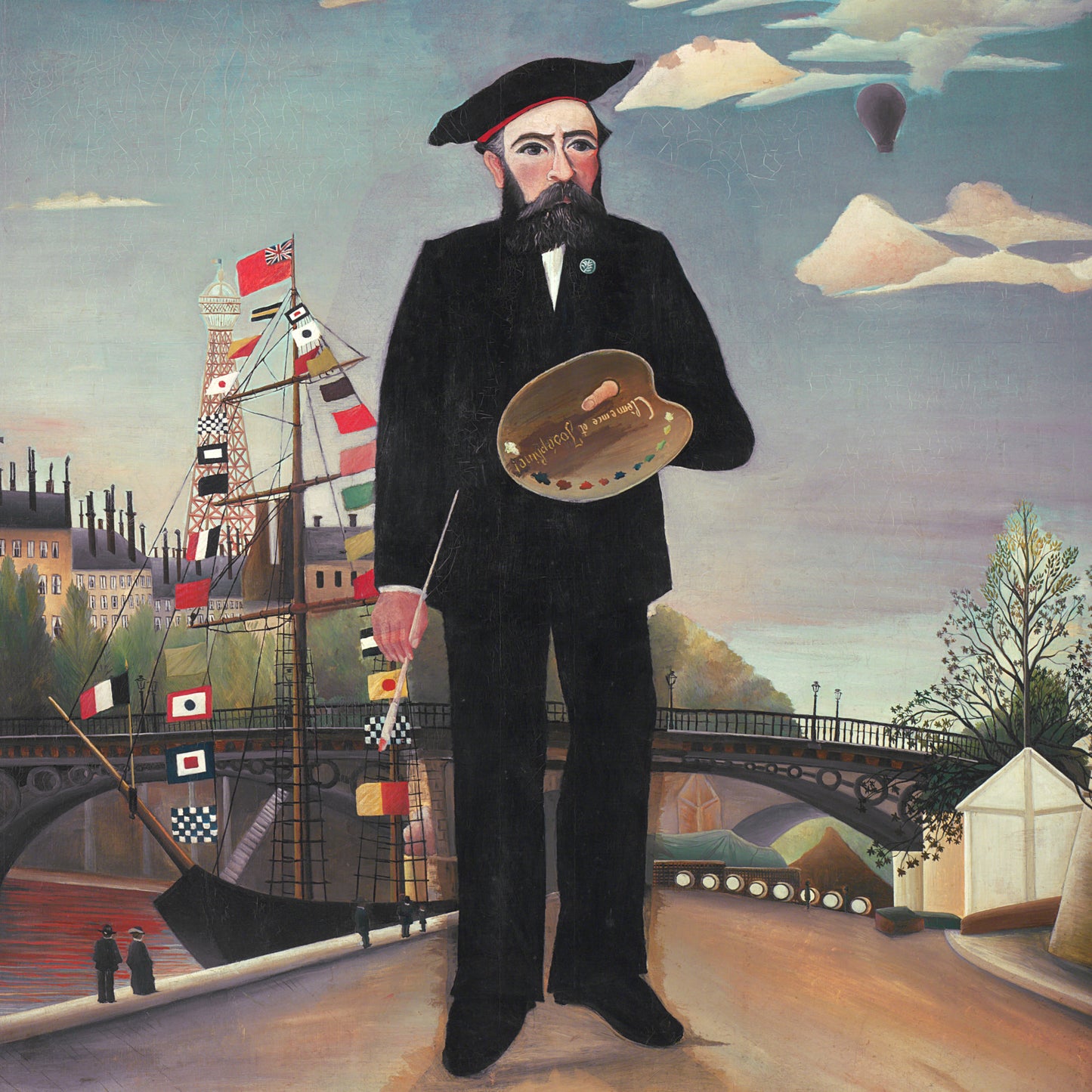 Henri Rousseau - Myself: Portrait Landscape - gerahmter Druck