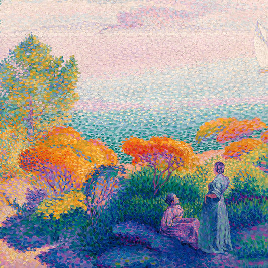 Henri Edmond Cross - Two Women by the Shore - gerahmter Druck