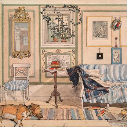 Carl Larsson - Cosy Corner - gerahmter Druck