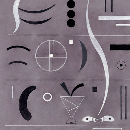 Wassily Kandinsky - Four Parts - gerahmter Druck