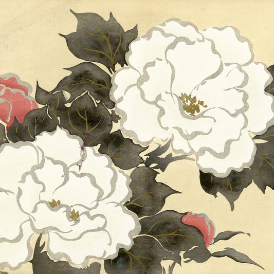 Kamisaka Sekka - Peonies - gerahmter Druck