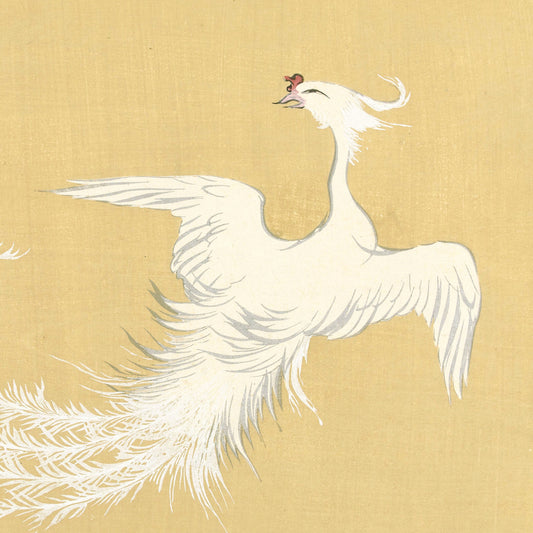 Kamisaka Sekka - White Phoenix - gerahmter Druck