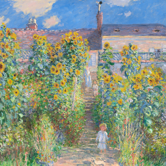 Claude Monet - Monet's Garden at Vétheuil - gerahmter Druck