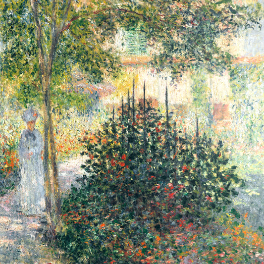 Claude Monet - Camille Monet in the Garden at Argenteuil - gerahmter Druck