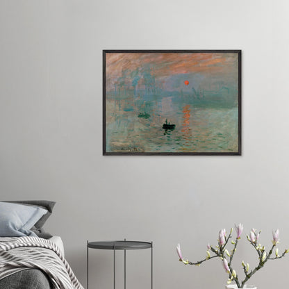 Claude Monet - Impression, Sunrise - gerahmter Druck