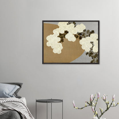 Kamisaka Sekka - Chrysanthemums - gerahmter Druck