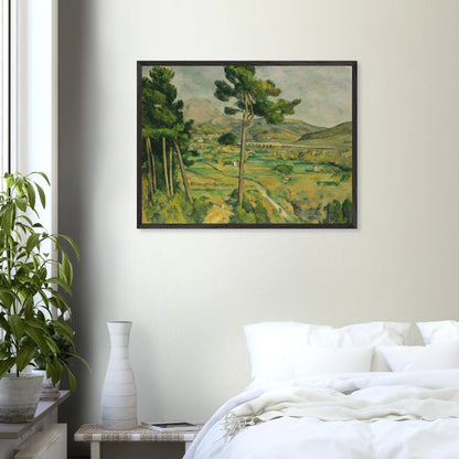 Paul Cézanne - Mont Sainte-Victoire and the Viaduct - gerahmter Druck