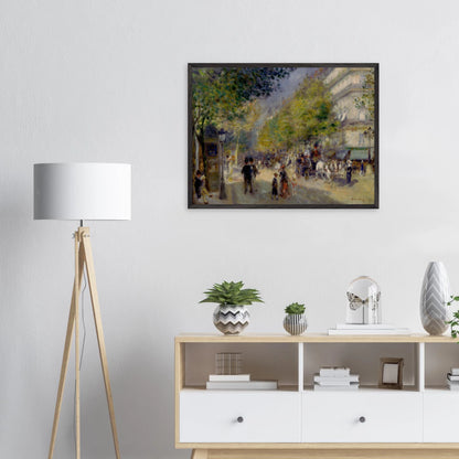 Pierre-Auguste Renoir - The Grands Boulevards - gerahmter Druck