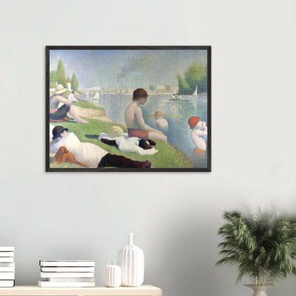 Georges-Pierre Seurat - Bathers at Asnières - gerahmter Druck