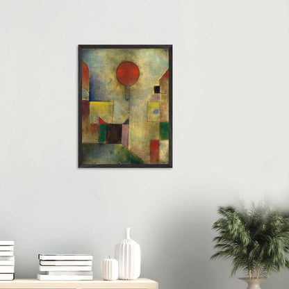 Paul Klee - Red Balloon - gerahmter Druck