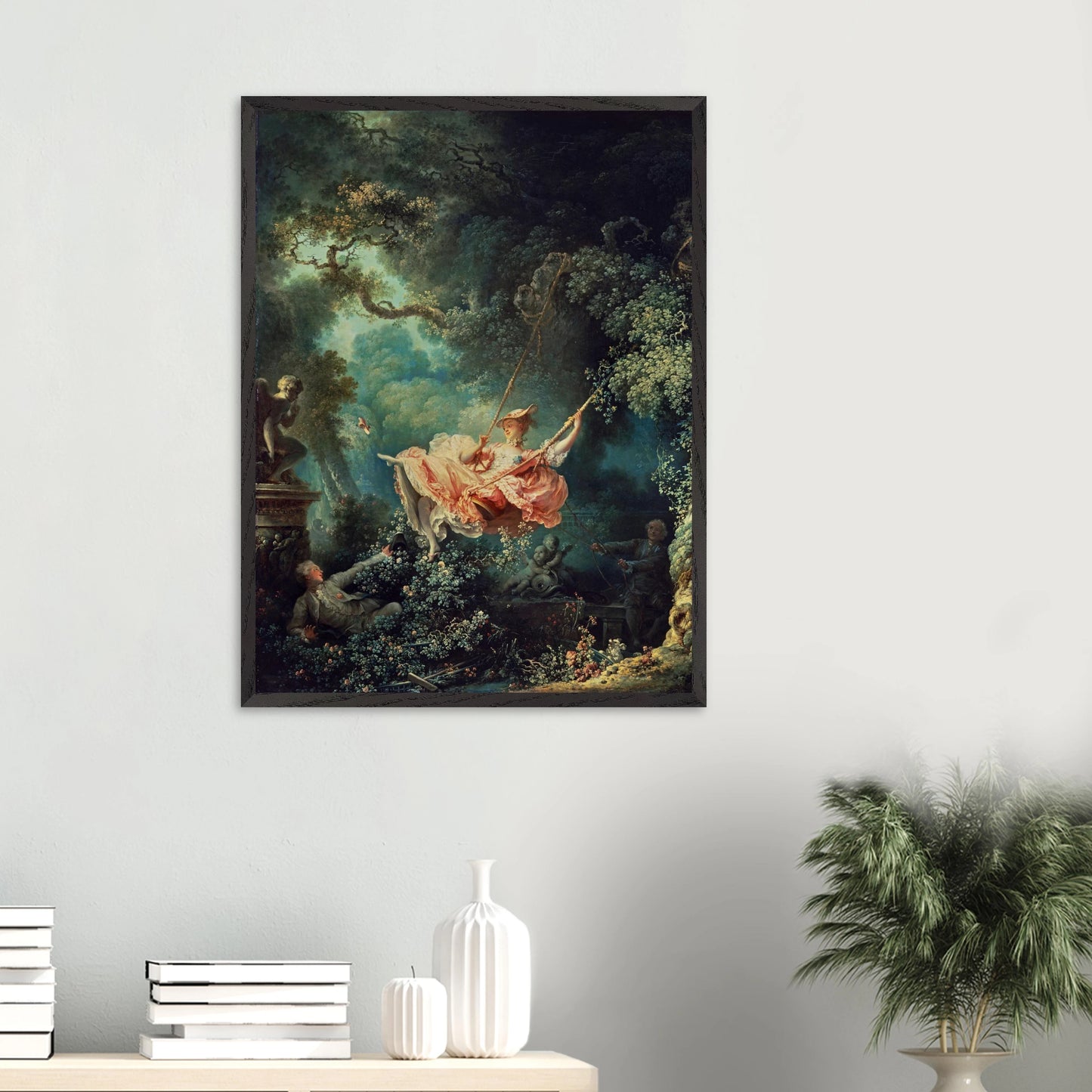 Jean-Honoré Fragonard - The Swing - gerahmter Druck