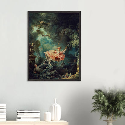 Jean-Honoré Fragonard - The Swing - gerahmter Druck