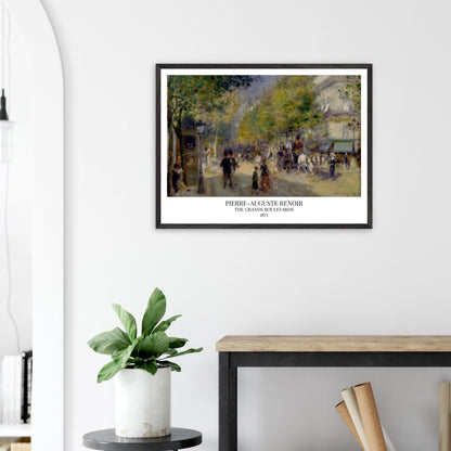 Pierre-Auguste Renoir - The Grands Boulevards - gerahmter Druck