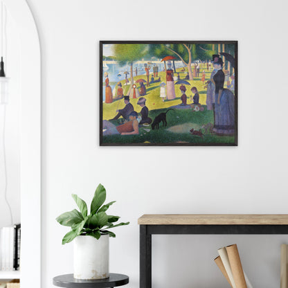 Georges-Pierre Seurat - A Sunday on La Grande Jatte - gerahmter Druck