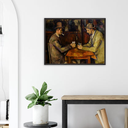 Paul Cézanne - The Card Players - gerahmter Druck