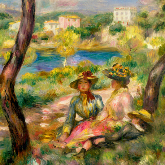 Pierre-Auguste Renoir - Landscape at Beaulieu - gerahmter Druck